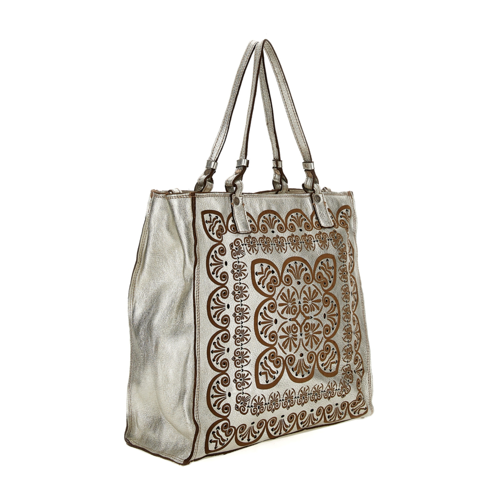 Alocasia Borse Caterina Lucchi Borsa Shopping Alocasia Cognac