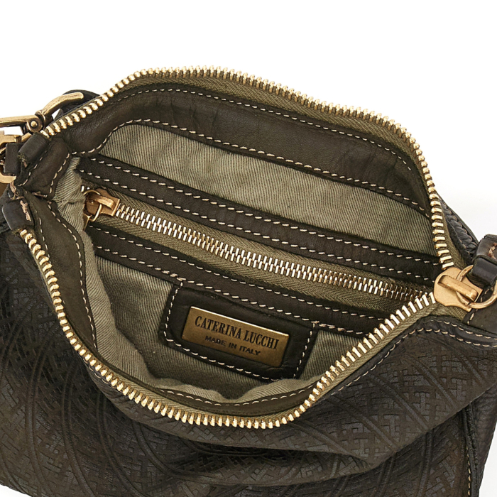 Clutch Bag Giacarta Green Caterina Lucchi